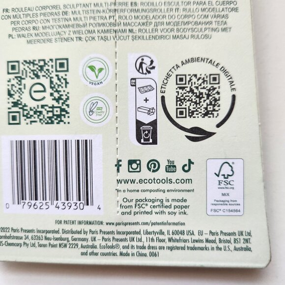 EcoTools Multi Stone Massage Roller Depuff & Sculpt Face & Body Tool Quartz Jade - Picture 6 of 8